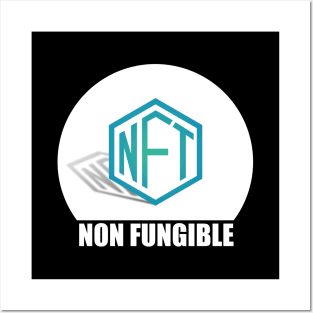 NFT Non Fungible Token Crypto Blockchain Collector Posters and Art